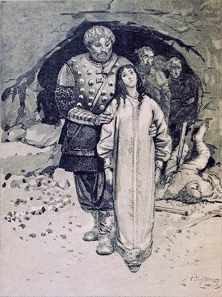 Андрей Рябушкин. «Добрыня Никитич». 1895. Иллюстрация к книге «Русские былинные богатыри»