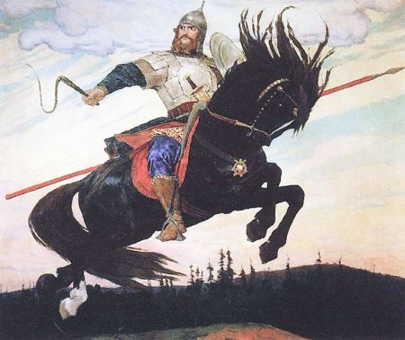 «Богатырский скок». Виктор Васнецов. 1914. Илья Муромец